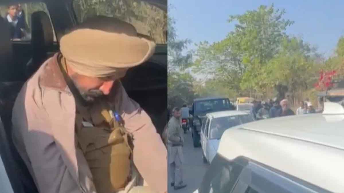 नशे में धुत ASI ने स्कूल बस समेत कई गाड़ियों को मारी टक्कर 