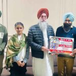 साइकिलिंग द्वारा 1,50,000 किलोमीटर का सफर पूरा करने पर स्पीकर द्वारा गुरप्रीत सिंह कमों को बधाई