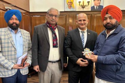 पंजाब के आवास निर्माण और शहरी विकास मंत्री द्वारा इज़राइली राजनयिक से मुलाकात