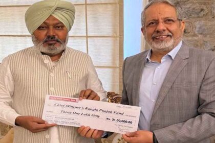 कैपिटल स्मॉल फ़ाइनेंस बैंक द्वारा ‘मुख्यमंत्री रंगला पंजाब फ़ंड’ में 31 लाख रुपये का योगदान