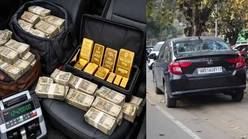 Chandigarh Police recovered gold and cash from car during naka