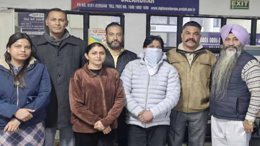 Contract employee was caught red-handed accepting a bribe