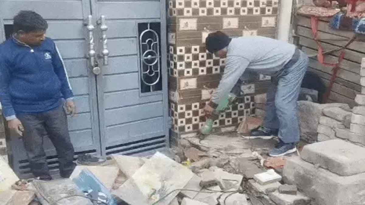 जालंधर में नशा तस्कर के घर पर चला पीला पंजा