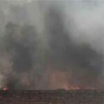 कबाड़ की गोदाम में लगी आग