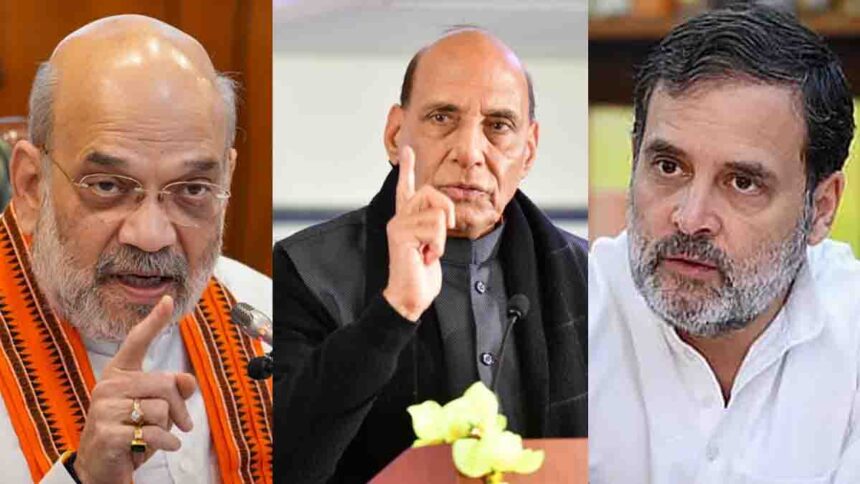 Amit Shah and Rajnath Singh and Rahul Gandhi News