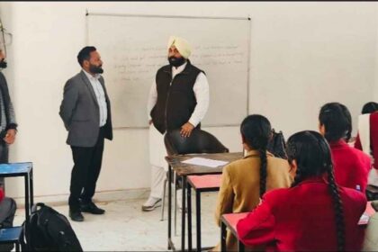 Harjot Singh Bains made surprise visit to School of Eminence in Patiala