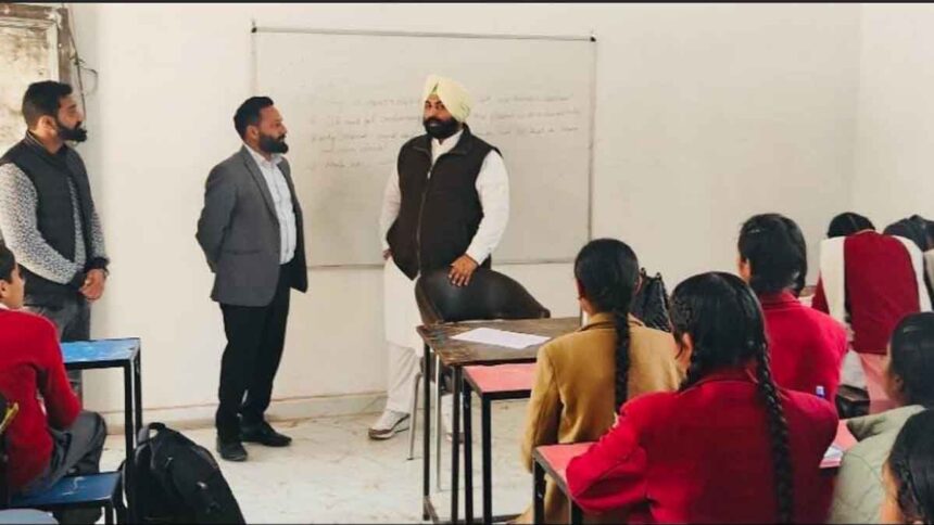 Harjot Singh Bains made surprise visit to School of Eminence in Patiala