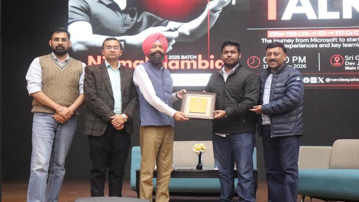 IKGPTU News: IKGPTU के सेंटर ऑफ़ ट्रेनिंग एंड प्लेसमेंट की तरफ से इनोवेशन, इम्पैक्ट एवं एंटरप्रेन्योरशिप पर एलुमनाई टॉक करवाई गई