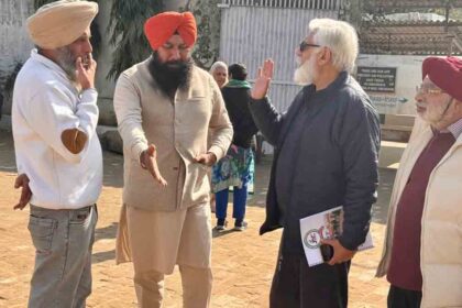 Improvement Trust Chairman Ramnik Singh Randhawa visited Model Town crematorium