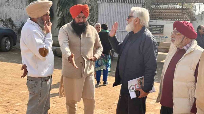 Improvement Trust Chairman Ramnik Singh Randhawa visited Model Town crematorium