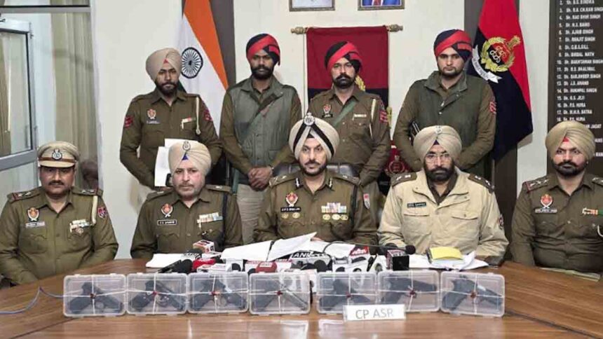 Operatives of cross-border arms smuggling network have apprehended in Amritsar