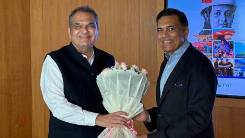 Sanjeev Arora meets industrialist Sajjan Jindal