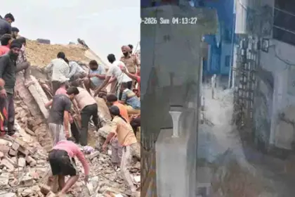 Building Being Lifted with Jacks Collapses in Barnala