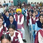 CM Mann met students at the School of Eminence in Adampur