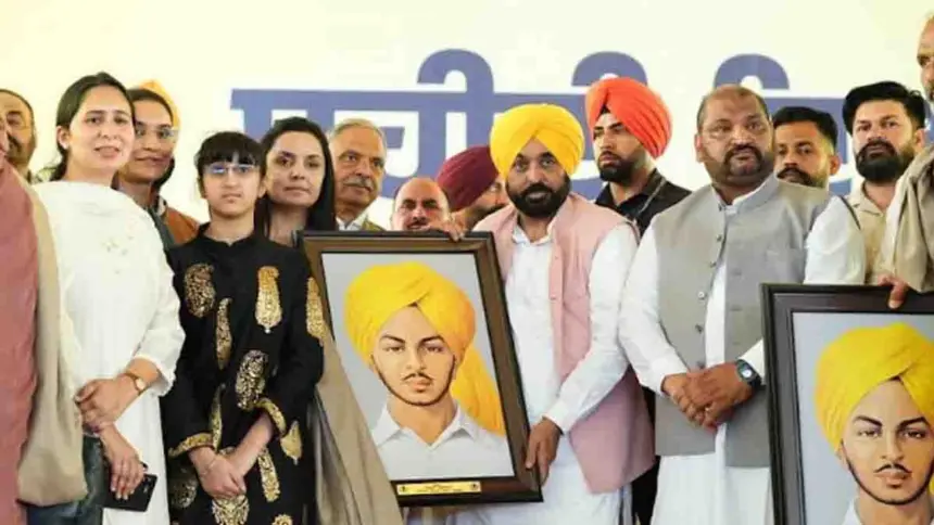 CM Mann paid tribute to Shaheed-e-Azam Bhagat Singh on his martyrdom day