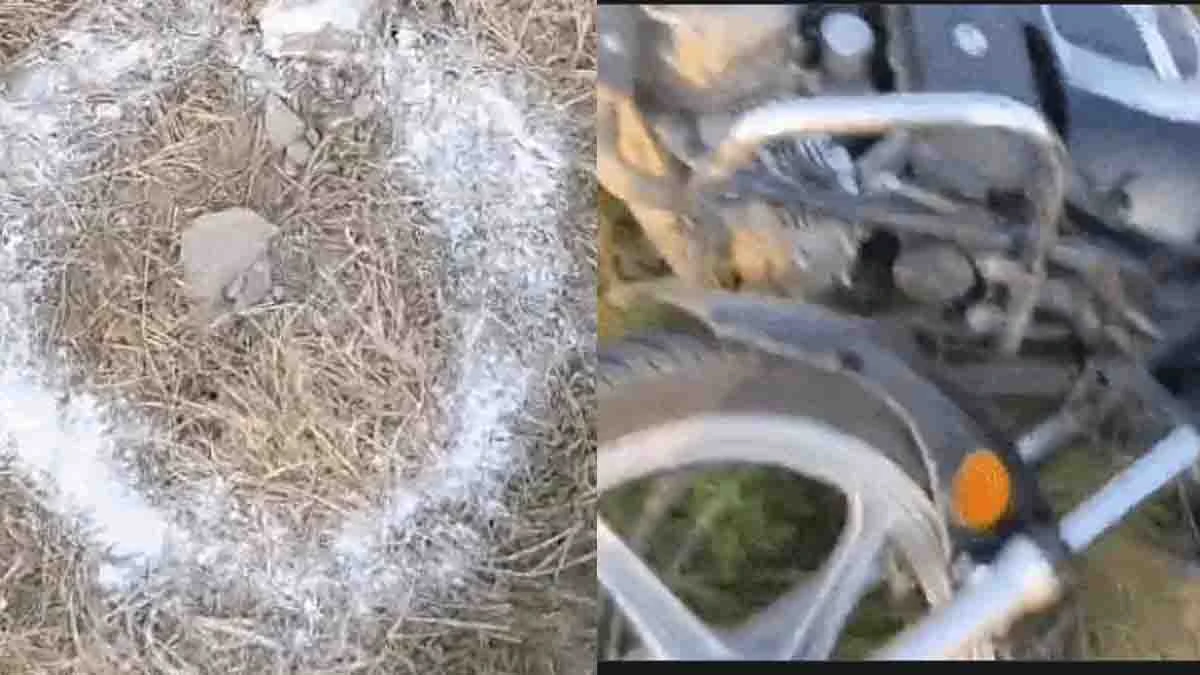 आरोपी के पास से मिली बाइक।