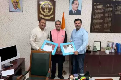 Meeting Held Between Minister Sanjeev Arora, Nitin Kohli, and Mayor Vineet Dheer