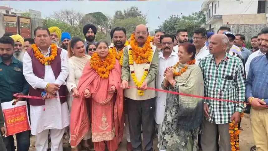 Mohinder Bhagat inaugurated road construction works