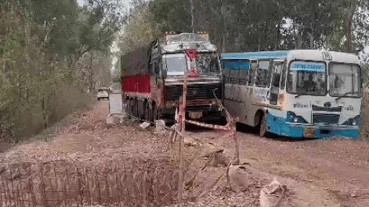 Roadways Bus Narrowly Escapes Overturning in Kurukshetra