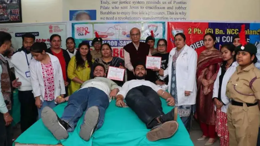 St. Soldier organized blood donation camp