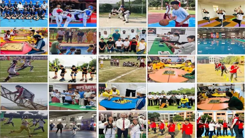 खेलों की धरती बन रहा डिप्स