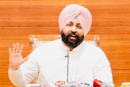 Education Minister Harjot Singh Bains
