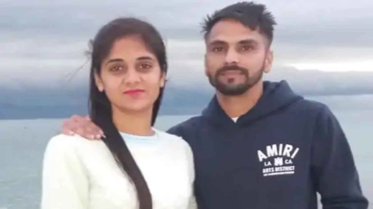 पत्नी के साथ युवक लखबीर 