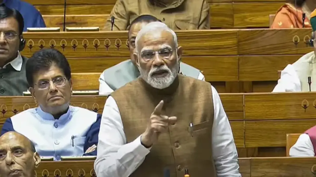 pm modi lok sabha speech