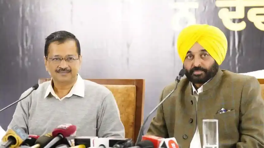 Arvind Kejriwal and Bhagwant Singh Mann