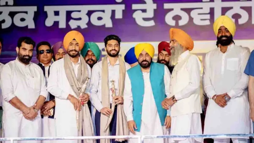 CM Mann laid the foundation stone of All major roads in Amritsar's Attari Assembly constituency