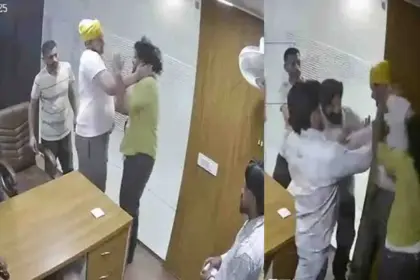 Fight in Jalandhar's immigration office