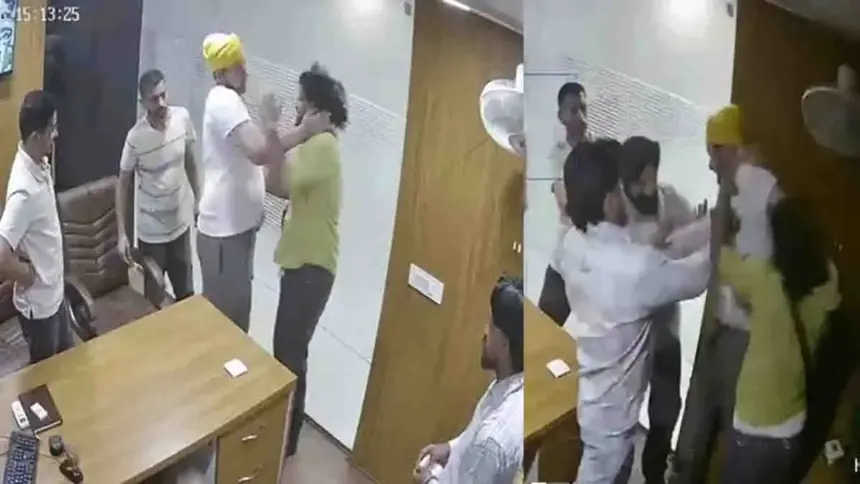 Fight in Jalandhar's immigration office