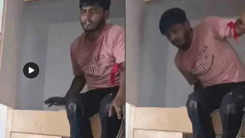 In Mohali Thief Caught Hiding In Cupboard