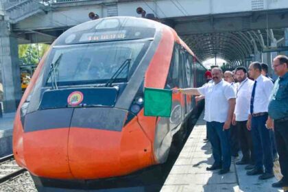 Jalandhar News Former MP Sushil Rinku Flags Off New Delhi-Katra Vande Bharat Express at Jalandhar Cantt Station