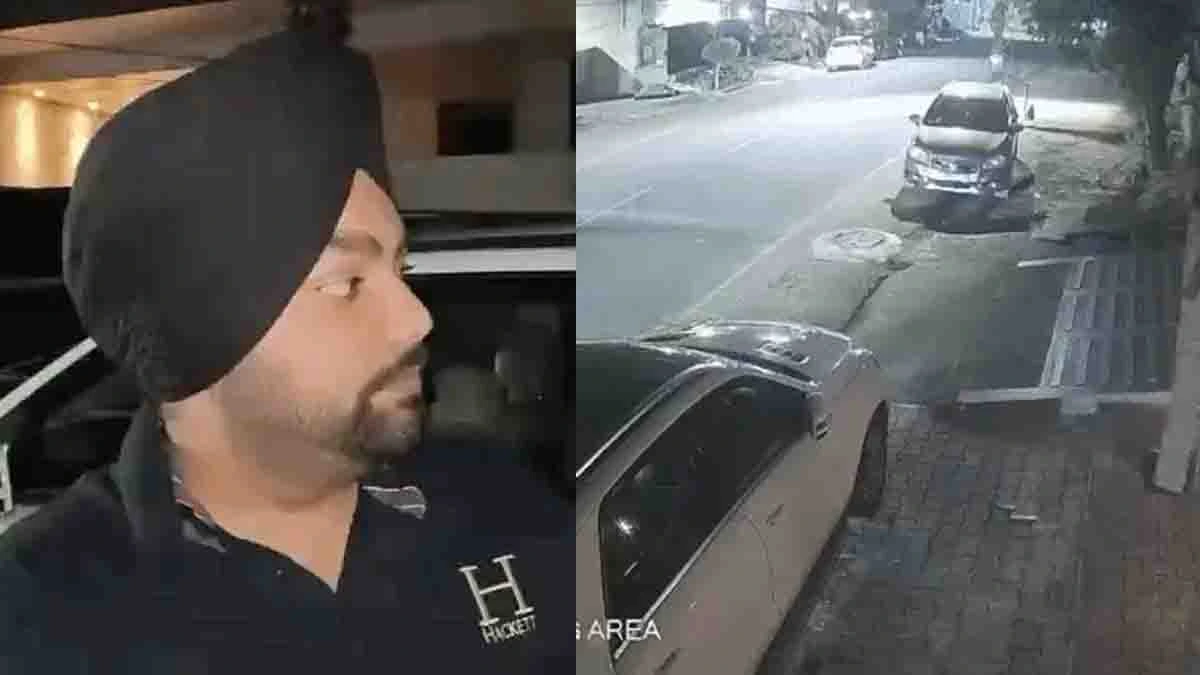 Ludhiana Mercedes car Crash