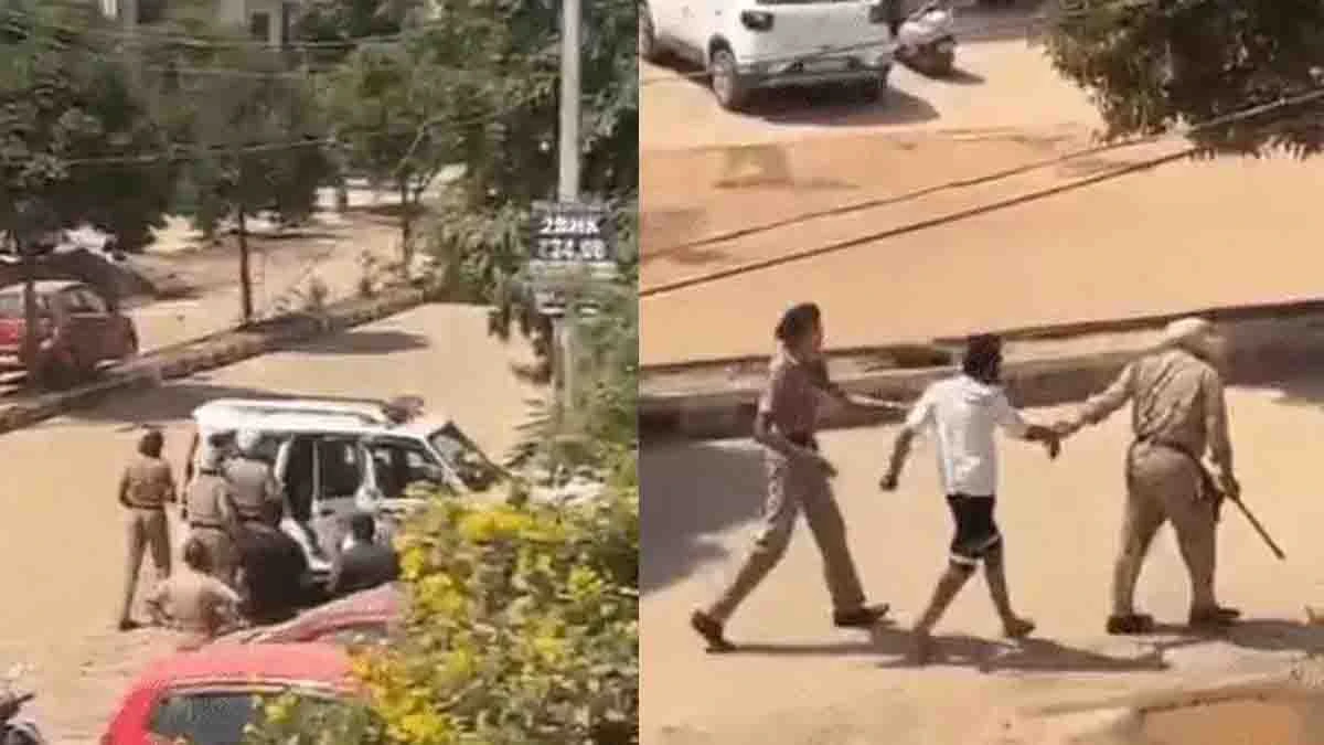 Mohali Police Slap Youth