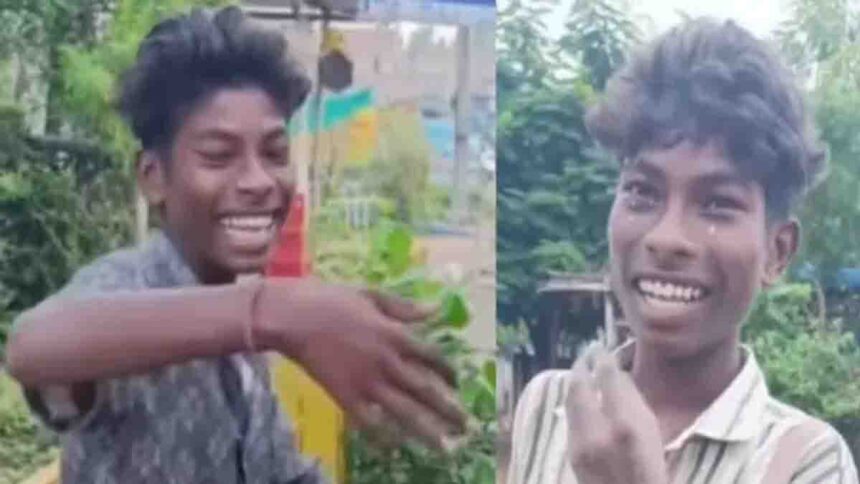 Who is the viral boy seen holding a cup of tea in the reel