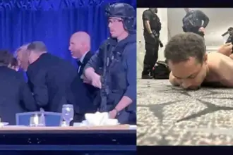 Firing at White House Correspondents' Dinner in Washington, D.C., capital of US