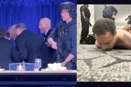 Firing at White House Correspondents' Dinner in Washington, D.C., capital of US