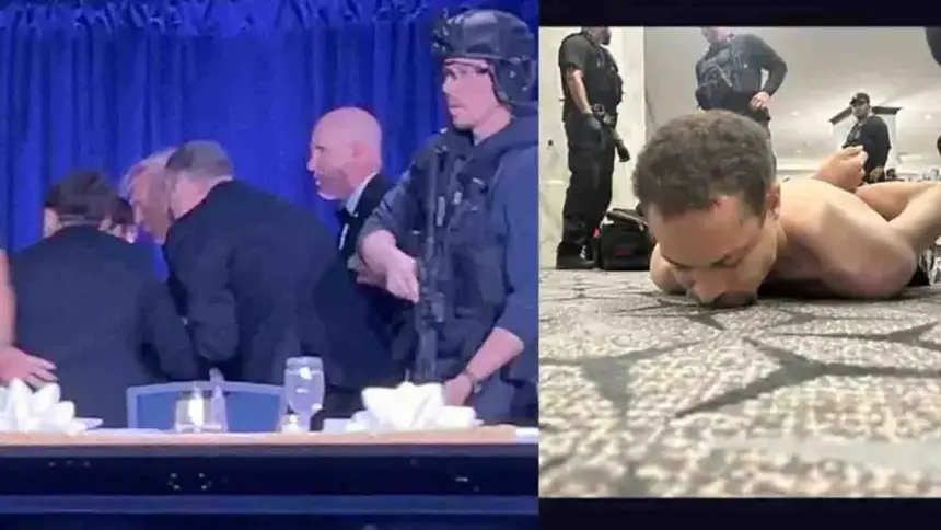 Firing at White House Correspondents' Dinner in Washington, D.C., capital of US