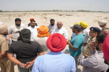 बरिंदर कुमार गोयल ने शहीद भगत सिंह नगर में बाढ़ रोकथाम कार्यों का किया निरीक्षण
