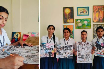 इनोसेंट हार्ट्स स्कूल ने रचनात्मक कोलाज गतिविधि के साथ मनाया 'वर्ल्ड आर्ट डे'