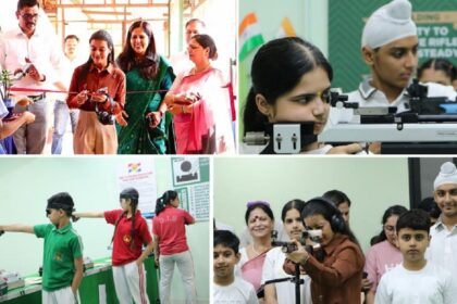 इनोसेंट हार्ट्स स्पोर्ट्स हब लोहारां में इंटर-स्कूल शूटिंग चैंपियनशिप 2026 का शुभारंभ