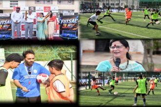 इनोसेंट हार्ट्स स्पोर्ट्स हब, लोहारां में इंटर- स्कूल डे- नाइट फुटसल चैंपियनशिप के तीसरे सीजन का आरंभ