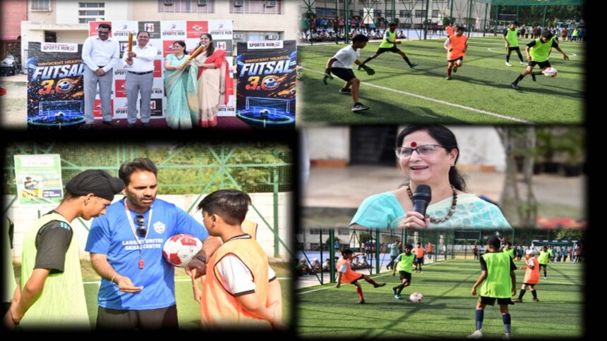 इनोसेंट हार्ट्स स्पोर्ट्स हब, लोहारां में इंटर- स्कूल डे- नाइट फुटसल चैंपियनशिप के तीसरे सीजन का आरंभ