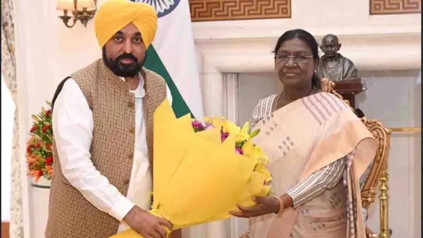 Bhagwant Singh Mann met with the President