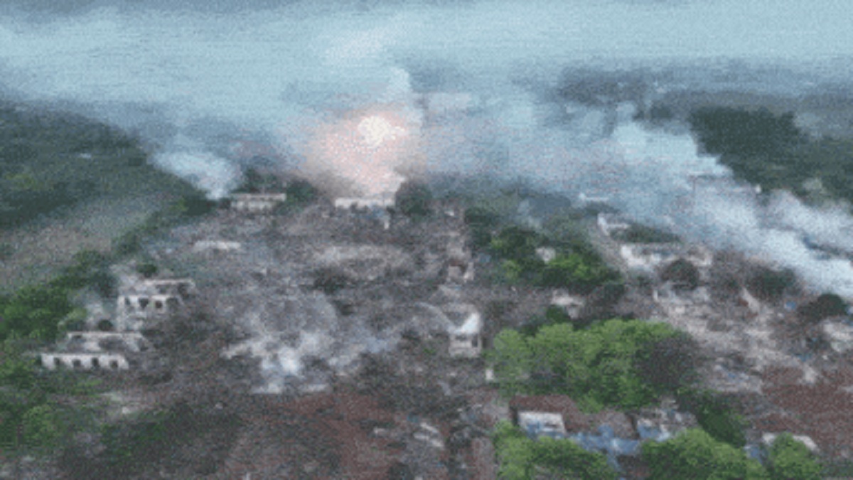 China Fireworks Factory Blast